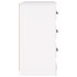Aparador de madera contrachapada blanco 104,5x35,5x67,5