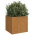 Jardinera de acero corten 49x47x46