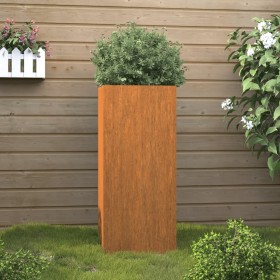 Jardinera de acero corten 32x29x75