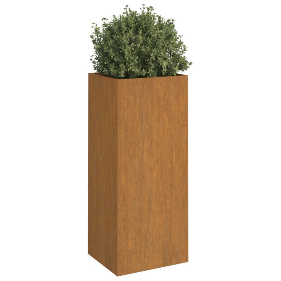 Jardinera de acero corten 32x29x75