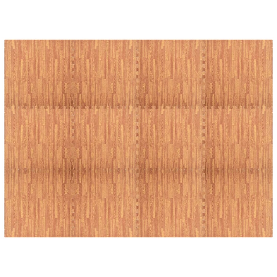 Alfombrillas de goma EVA vetas de madera 12 uds 4,32