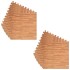 Alfombrillas de goma EVA vetas de madera 12 uds 4,32
