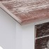 Mesa auxiliar madera de Paulownia marrón 40x40x40
