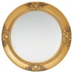 Espejo de pared estilo barroco dorado 50 cm