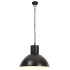 Lámpara colgante redonda negra 25 W 48 cm