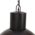 Lámpara colgante redonda negra 25 W 48 cm