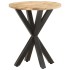 Mesa auxiliar de madera maciza de mango 48x48x56