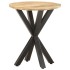 Mesa auxiliar de madera maciza de mango 48x48x56