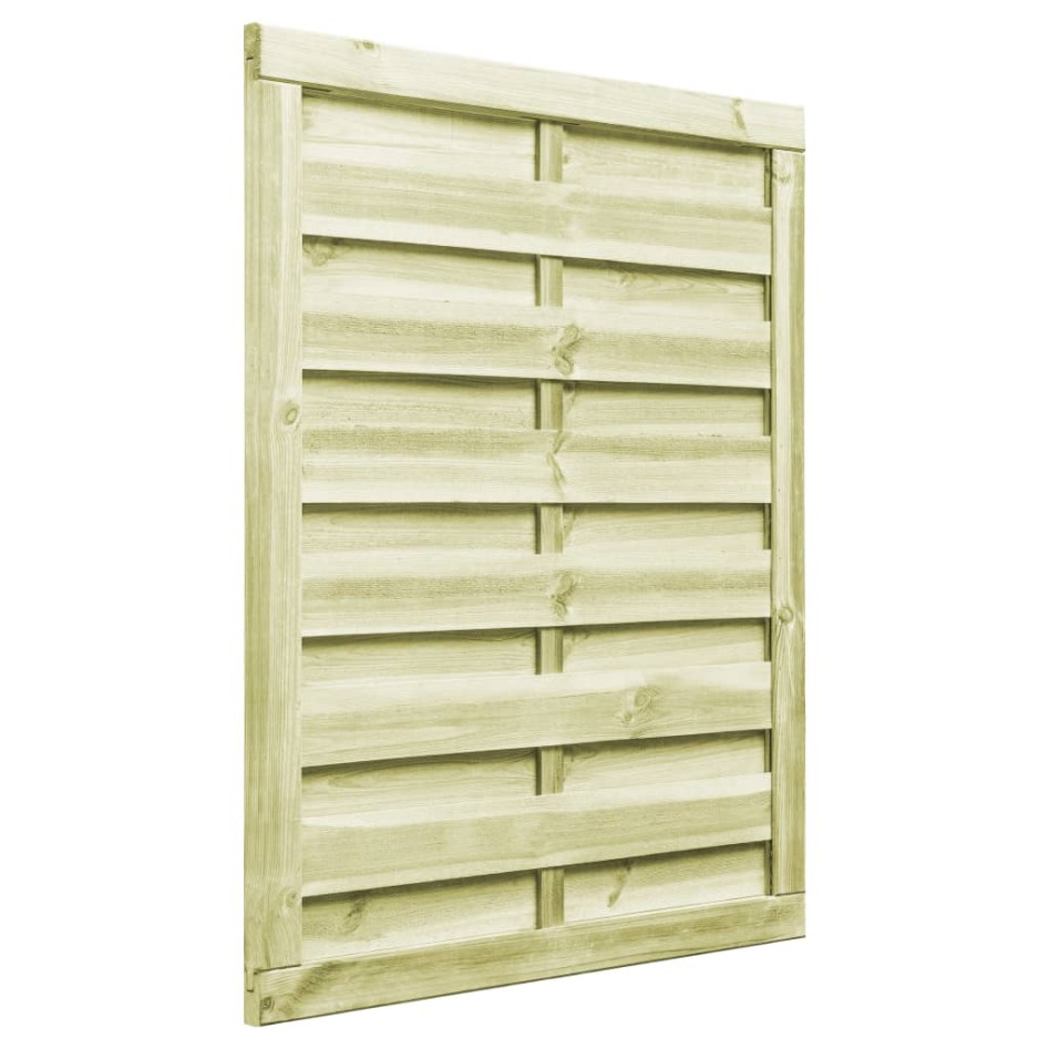 Puerta de valla madera de pino impregnada verde 100x125
