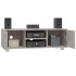 Mueble para TV madera contrachapada gris hormigón