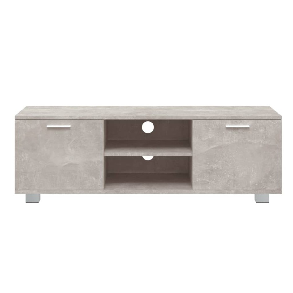 Mueble para TV madera contrachapada gris hormigón