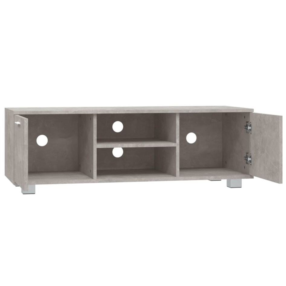 Mueble para TV madera contrachapada gris hormigón