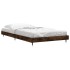Estructura de cama sin colchón madera roble ahumado 90x190