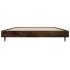 Estructura de cama sin colchón madera roble ahumado 90x190