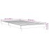 Estructura de cama sin colchón madera marrón roble 100x200