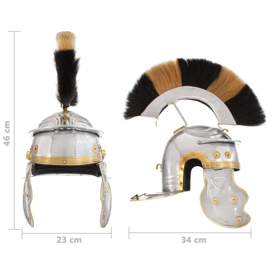 Réplica de casco de soldado romano rol en vivo acero