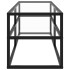 Mueble para TV negro con vidrio templado negro 120x40x40