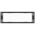 Mueble para TV negro con vidrio templado negro 120x40x40