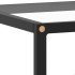 Mueble para TV negro con vidrio templado negro 120x40x40