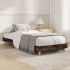 Estructura cama sin colchón madera roble ahumado 75x190