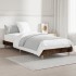 Estructura cama sin colchón madera roble ahumado 75x190