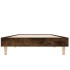 Estructura cama sin colchón madera roble ahumado 75x190