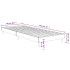 Estructura cama sin colchón madera roble ahumado 75x190