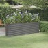 Jardinera arriate acero recubrimiento polvo gris 224x40x68