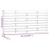 Cabecero de cama de pared madera maciza de pino 141x3x63