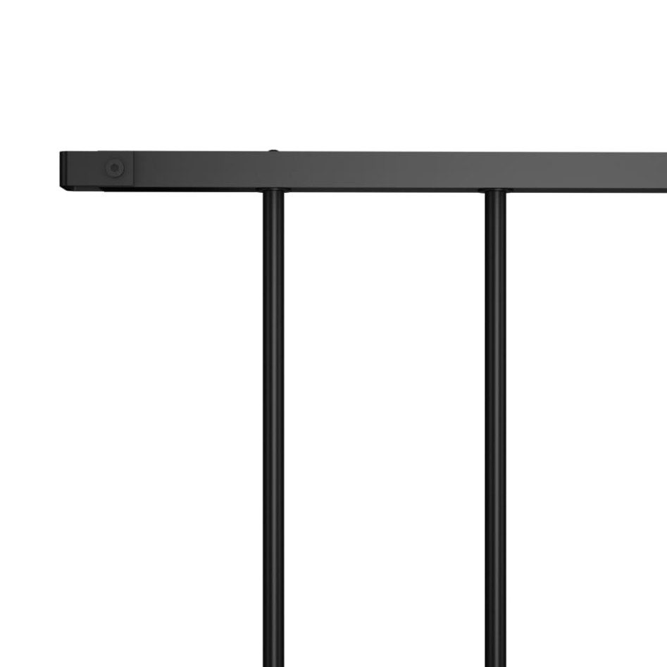 Panel de valla de acero con recubrimiento polvo negro 1,7x1