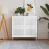 Puerta de armario lamas 4 uds madera pino blanco 39,5x49,4