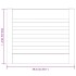 Puerta de armario lamas 4 uds madera pino blanco 39,5x49,4