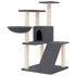 Rascador para gatos con postes de sisal gris oscuro 94