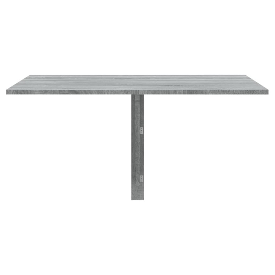 Mesa de pared plegable contrachapada gris Sonoma 100x60x56