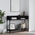 Mesa consola madera de ingeniería negra 100x30,5x75