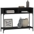 Mesa consola madera de ingeniería negra 100x30,5x75