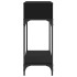 Mesa consola madera de ingeniería negra 100x30,5x75