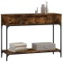 Mesa consola madera de ingeniería roble ahumado 100x34,5x75