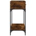 Mesa consola madera de ingeniería roble ahumado 100x34,5x75