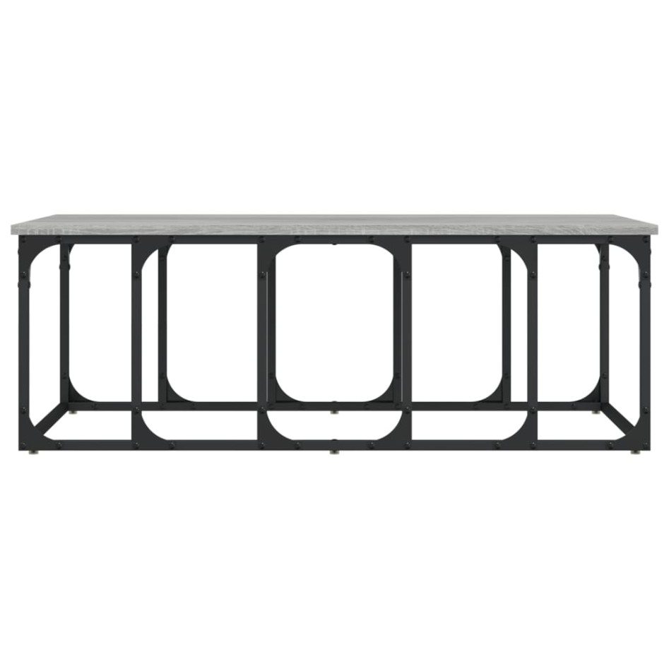 Mesa de centro madera de ingeniería gris Sonoma 100x50x35,5