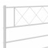 Estructura cama sin colchón con estribo metal blanco 80x200