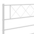 Estructura cama sin colchón con estribo metal blanco 120x200