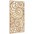 Adorno de pared de jardín acero corten diseño conchas 105x55