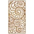 Adorno de pared de jardín acero corten diseño conchas 105x55