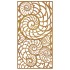 Adorno de pared de jardín acero corten diseño conchas 105x55