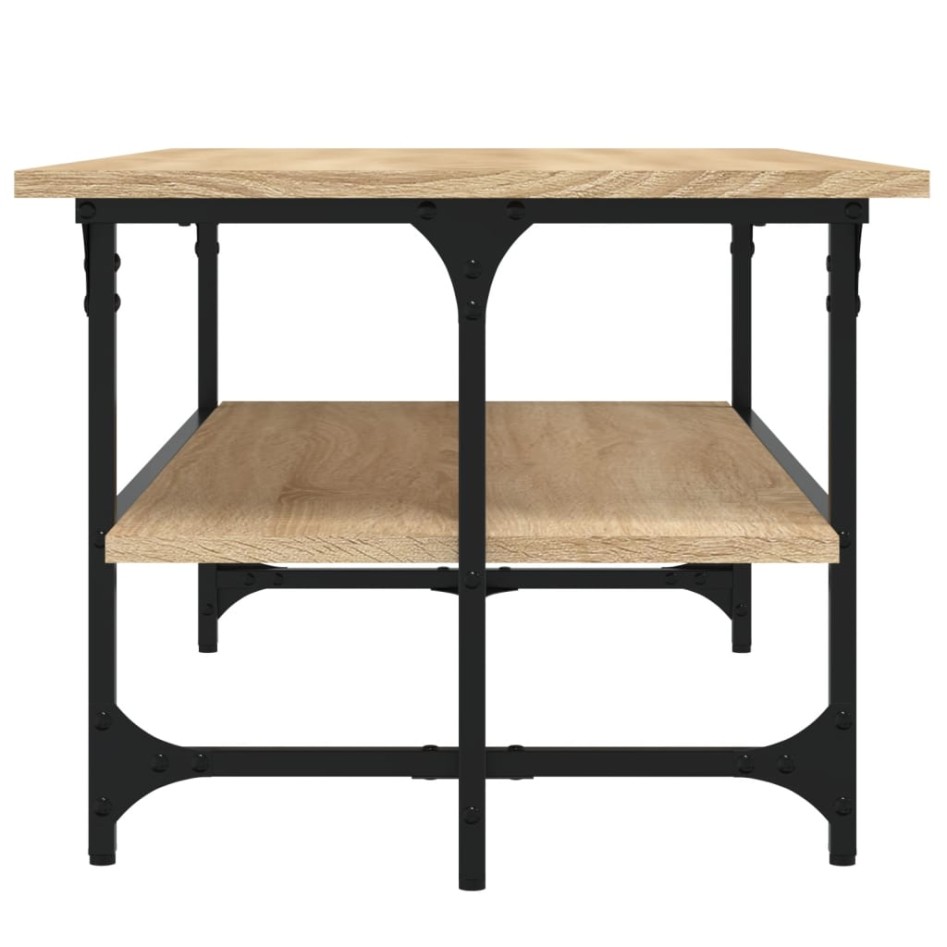 Mesa de centro madera contrachapada roble Sonoma 100x50x40