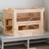Jaula para hámster madera maciza abeto 80x40x43