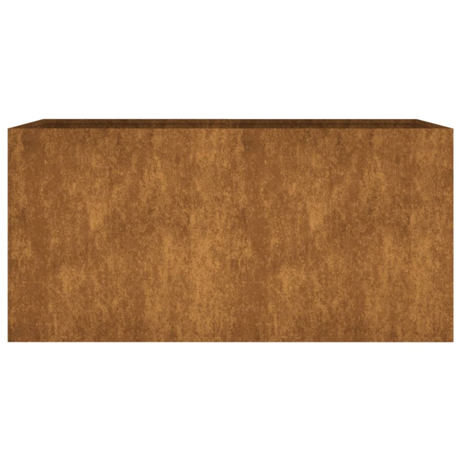 Maceta de acero corten 80x40x40