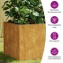 Maceta de acero corten 80x40x40