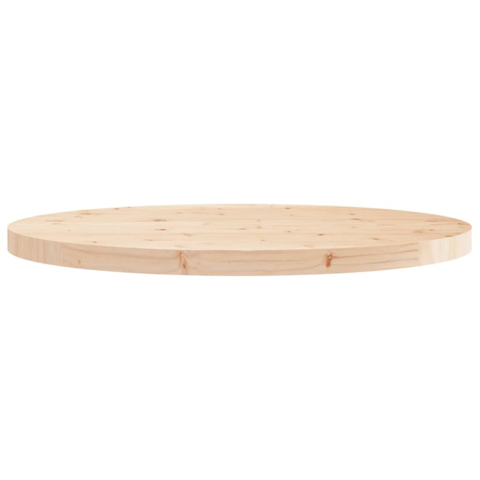 Tablero de mesa redondo madera maciza de pino Ø70x3